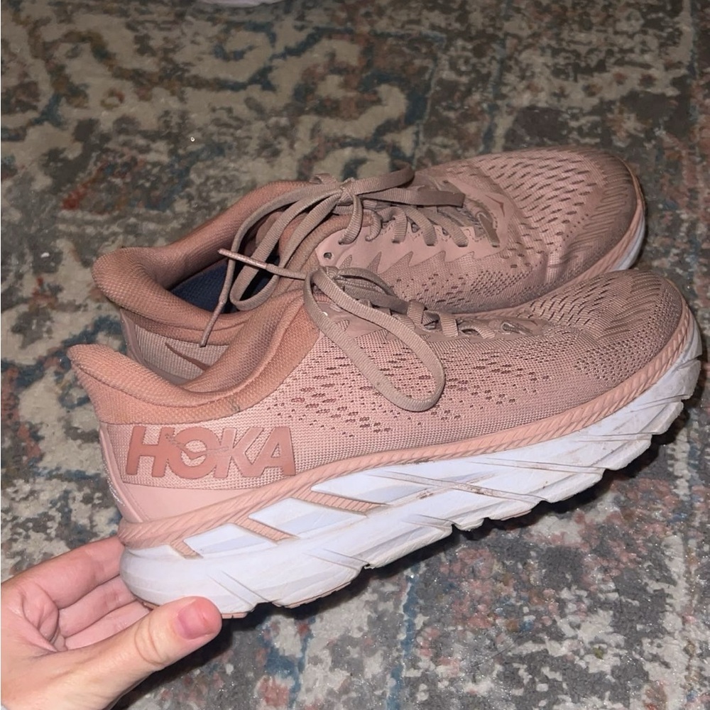 pink hokas